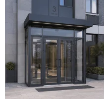 Металлопластиковый тамбур WDS 4000*2400 мм антрацит