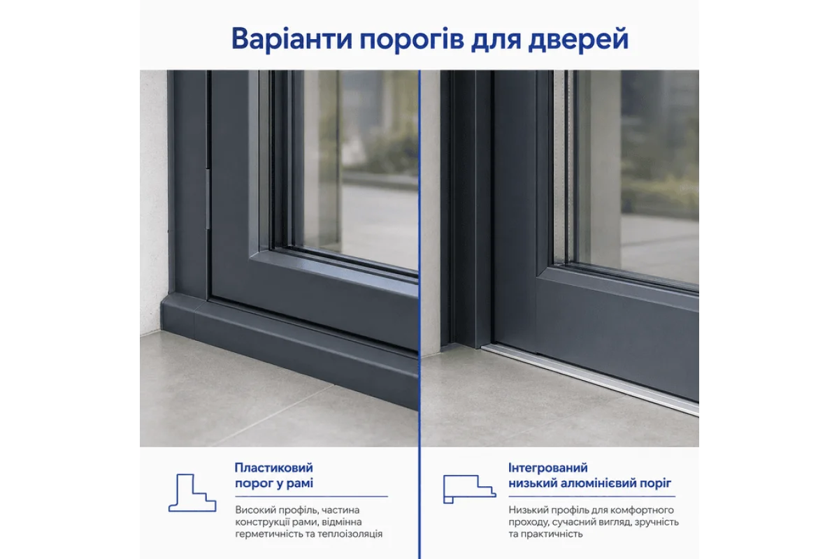Тамбур алюмінієвий внутрішній ALULIGHT 3000*2500 мм антрацит