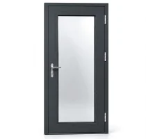 Алюминиевая входная дверь для коммерческих помещений FRAMEX 850*2300 мм антрацит