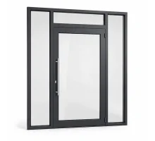 Алюминиевая входная дверь для коммерческих помещений FRAMEX 1150*2300 мм антрацит