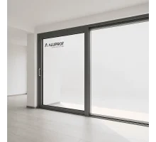 Алюминиевые раздвижные двери из теплоизолированного профиля ALUPROF MB-77HS 2000*1900 мм антрацит