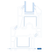 Металлопластиковое окно WDS 5S глухое 1000 x 700 мм