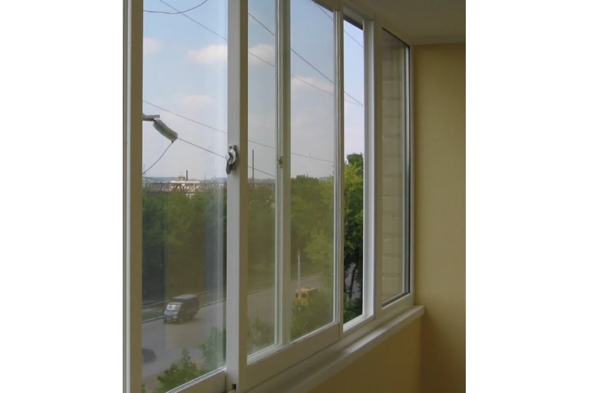 Раздвижные металлопластиковые окна WDS 7S 1200 x 1000 мм