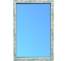 Металопластикове вікно Steko S500 глухе 1000 x 600 мм