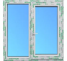 Металлопластиковые окна Steko S500 двустворчатое с поворотно-откидной створкой 1500 x 1000 мм