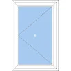 Металлопластиковые окна Steko IDEAL2000 поворотное 1000 x 1200 мм