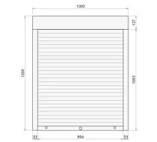 Защитные алюминиевые ролеты Comfort Line 1000-1200 мм P55