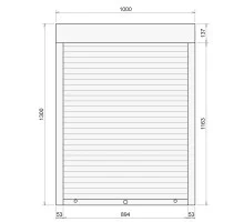 Защитные алюминиевые ролеты Comfort Line 1000-1300 мм P55
