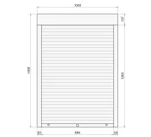 Защитные алюминиевые ролеты Comfort Line 1000-1400 мм P55