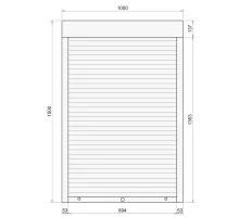 Защитные алюминиевые ролеты Comfort Line 1000-1500 мм P55