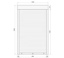 Защитные алюминиевые ролеты Comfort Line 1000-1600 мм P55