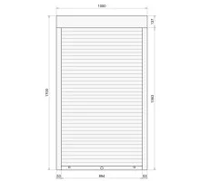 Защитные алюминиевые ролеты Comfort Line 1000-1700 мм P55