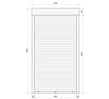 Защитные алюминиевые ролеты Comfort Line 1000-1800 мм P55