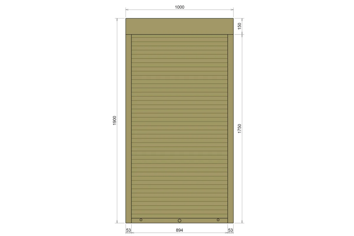 Защитные алюминиевые ролеты Comfort Line 1000-1900 мм P55