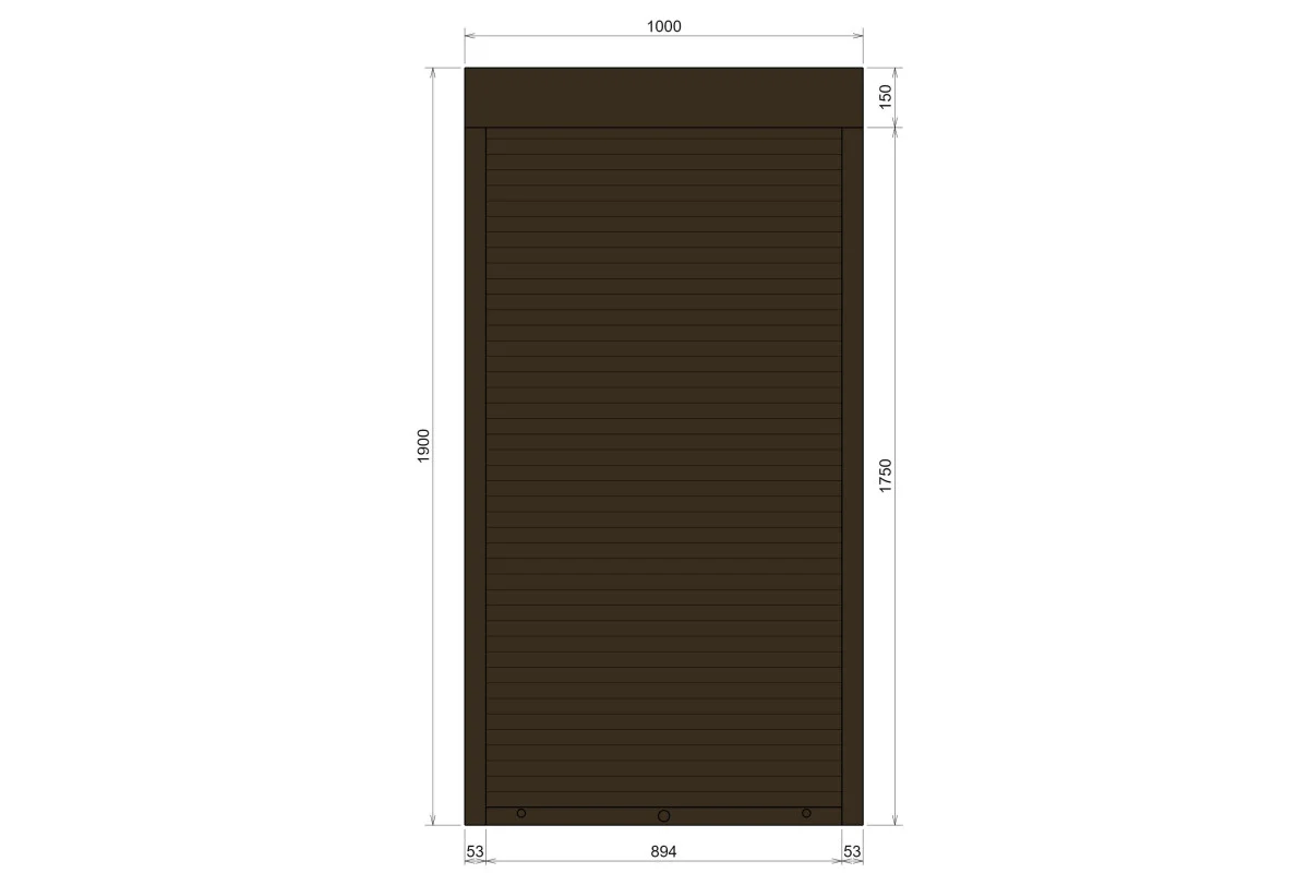 Защитные алюминиевые ролеты Comfort Line 1000-1900 мм P55