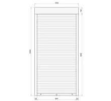 Защитные алюминиевые ролеты Comfort Line 1000-2000 мм P55