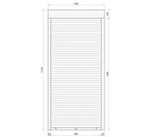 Защитные алюминиевые ролеты Comfort Line 1000-2100 мм P55