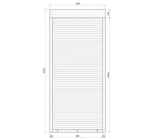 Защитные алюминиевые ролеты Comfort Line 1000-2200 мм P55