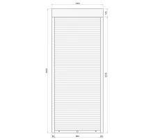 Защитные алюминиевые ролеты Comfort Line 1000-2400 мм P55