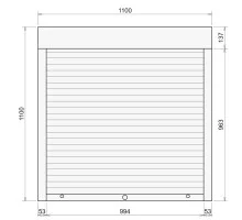 Защитные алюминиевые ролеты Comfort Line 1100-1100 мм P55