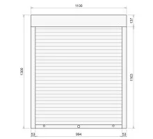 Защитные алюминиевые ролеты Comfort Line 1100-1300 мм P55