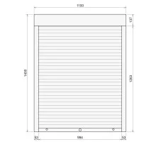 Защитные алюминиевые ролеты Comfort Line 1100-1400 мм P55