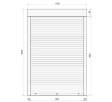 Защитные алюминиевые ролеты Comfort Line 1100-1600 мм P55