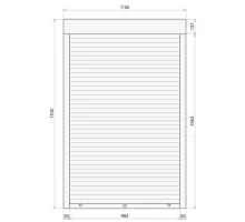 Защитные алюминиевые ролеты Comfort Line 1100-1700 мм P55