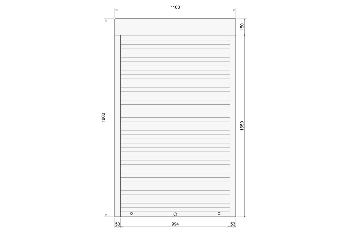 Защитные алюминиевые ролеты Comfort Line 1100-1800 мм P55