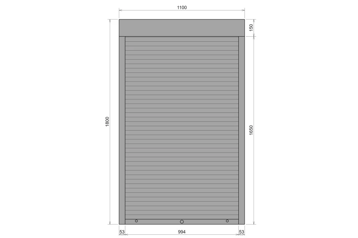 Защитные алюминиевые ролеты Comfort Line 1100-1800 мм P55