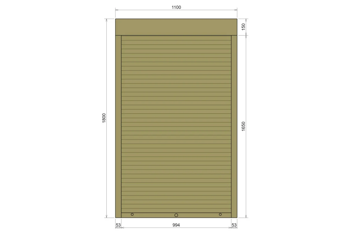 Защитные алюминиевые ролеты Comfort Line 1100-1800 мм P55