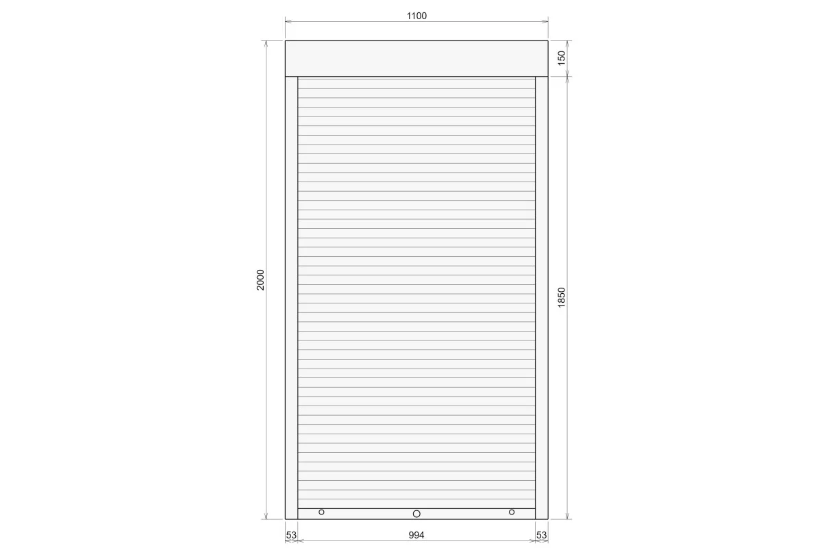 Защитные алюминиевые ролеты Comfort Line 1100-2000 мм P55