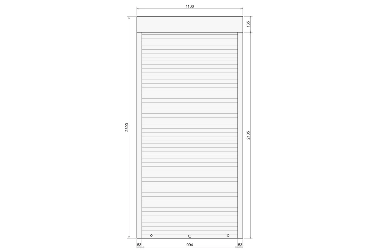 Защитные алюминиевые ролеты Comfort Line 1100-2300 мм P55