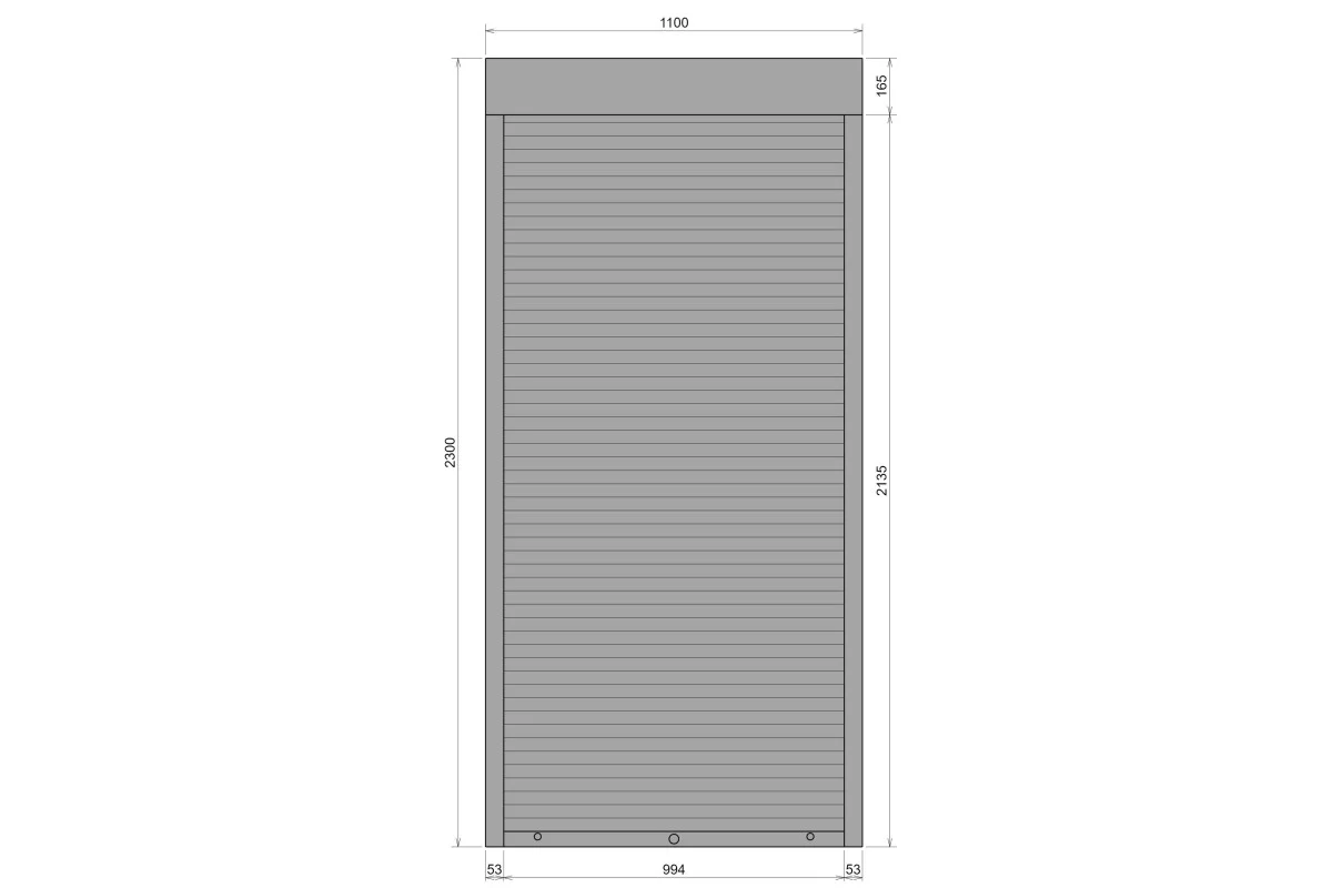 Защитные алюминиевые ролеты Comfort Line 1100-2300 мм P55