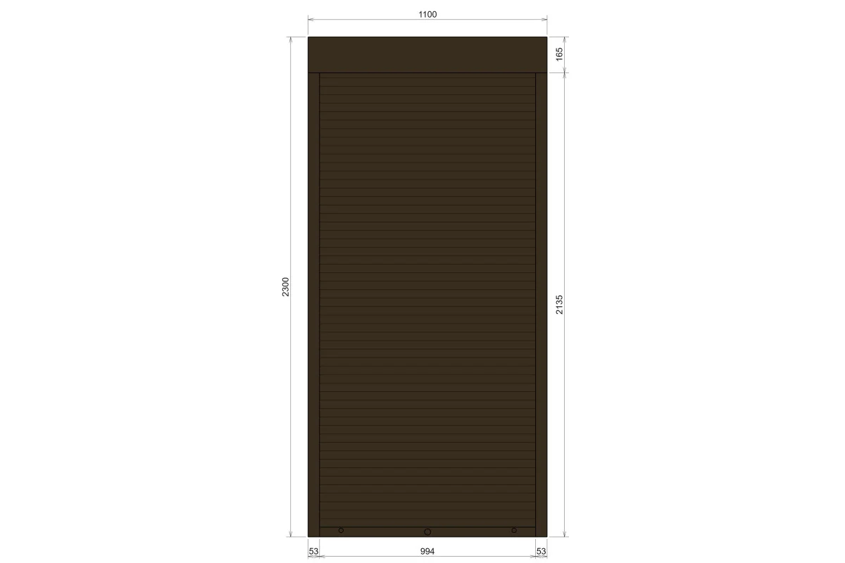 Защитные алюминиевые ролеты Comfort Line 1100-2300 мм P55