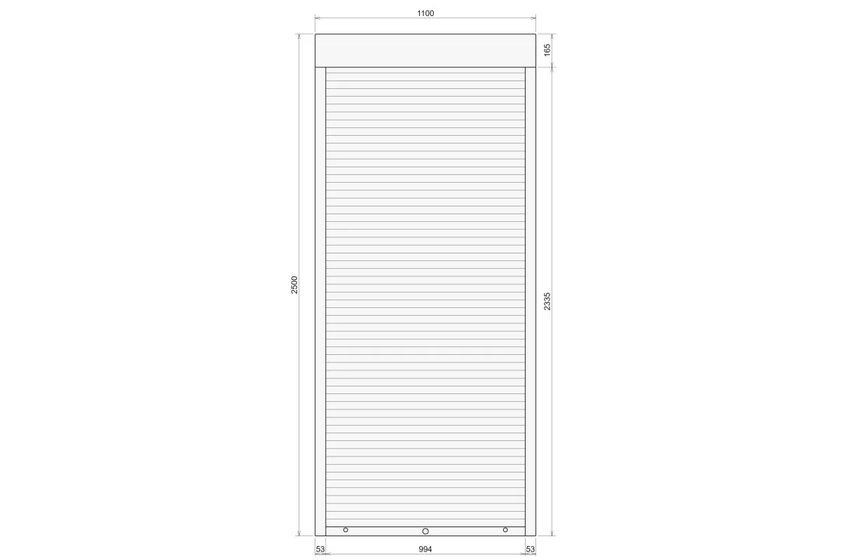 Защитные алюминиевые ролеты Comfort Line 1100-2500 мм P55