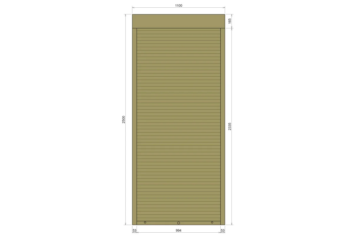 Защитные алюминиевые ролеты Comfort Line 1100-2500 мм P55