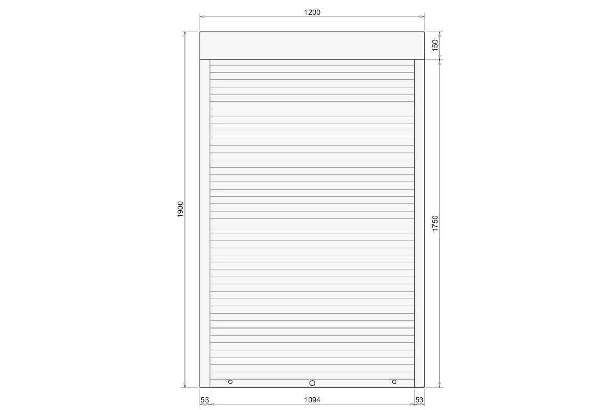 Защитные алюминиевые ролеты Comfort Line 1200-1900 мм P55