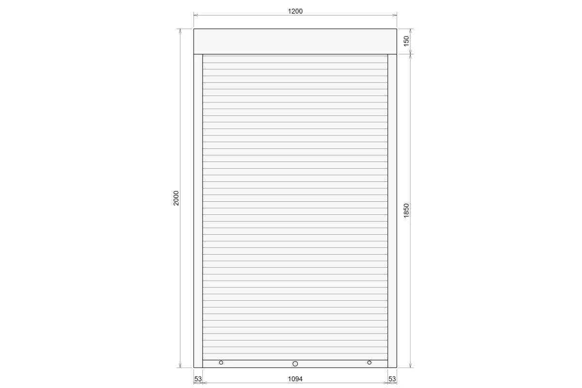 Защитные алюминиевые ролеты Comfort Line 1200-2000 мм P55