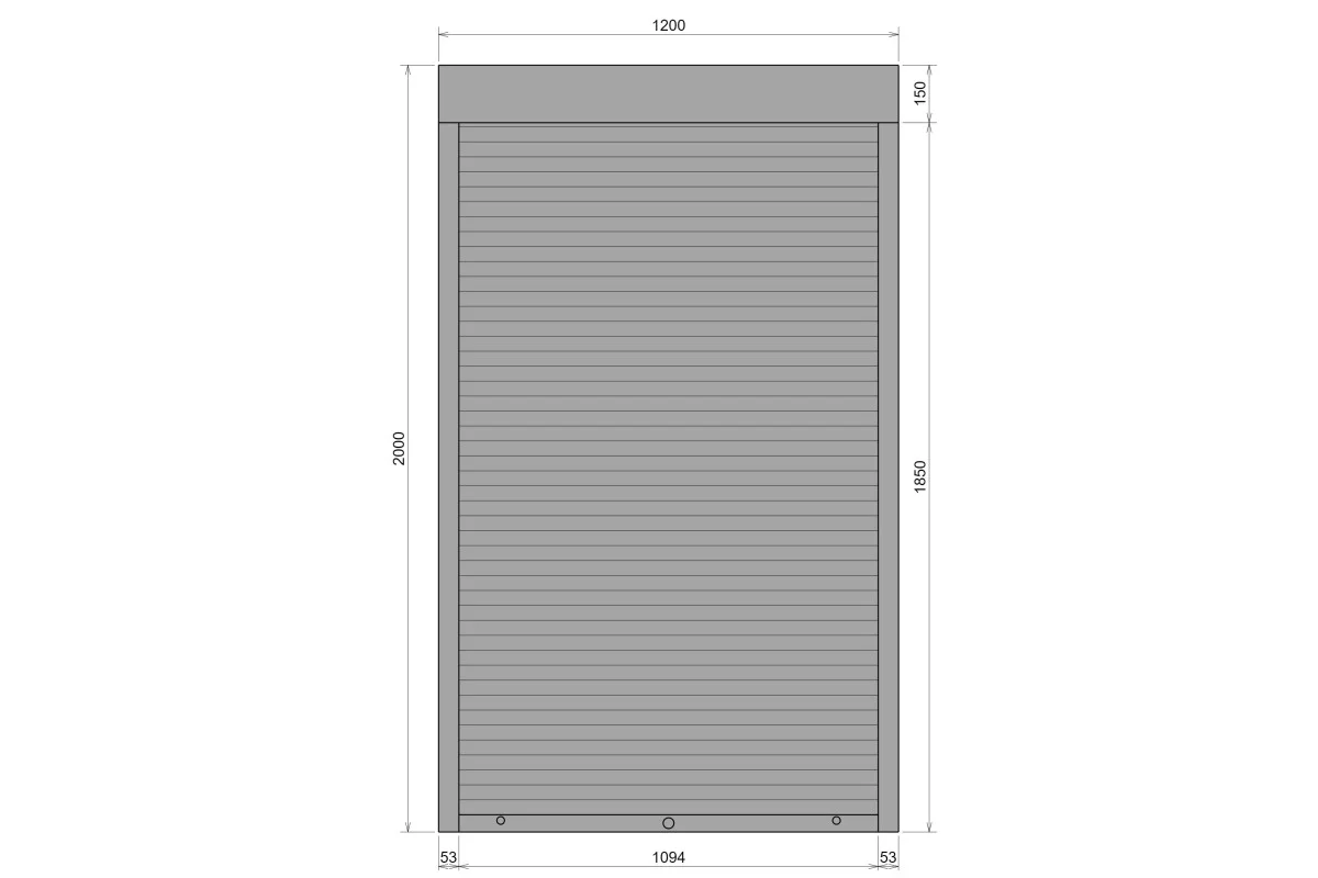 Защитные алюминиевые ролеты Comfort Line 1200-2000 мм P55