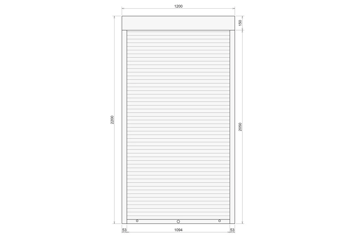 Защитные алюминиевые ролеты Comfort Line 1200-2200 мм P55