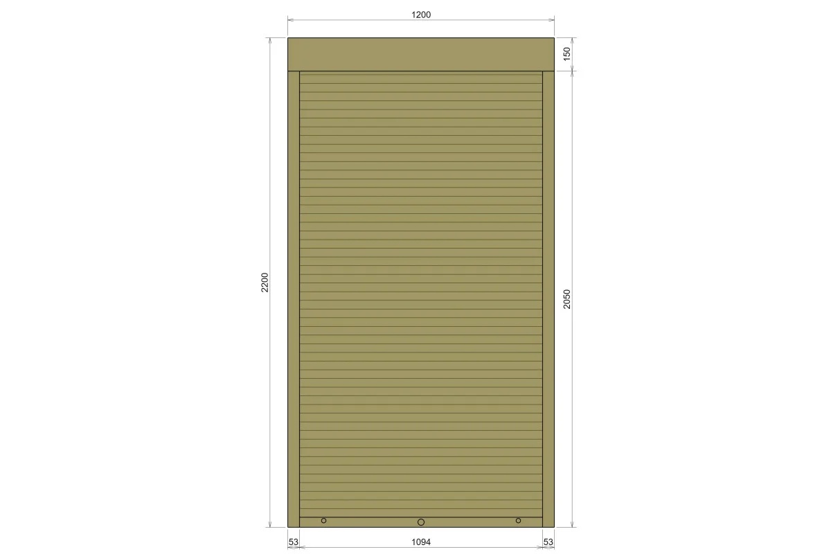 Защитные алюминиевые ролеты Comfort Line 1200-2200 мм P55