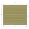 Защитные алюминиевые ролеты Comfort Line 1300-1100 мм P55
