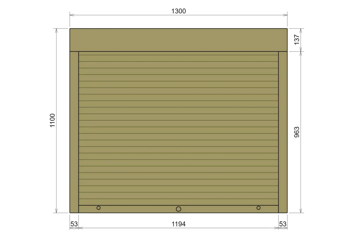 Защитные алюминиевые ролеты Comfort Line 1300-1100 мм P55