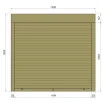 Защитные алюминиевые ролеты Comfort Line 1300-1200 мм P55