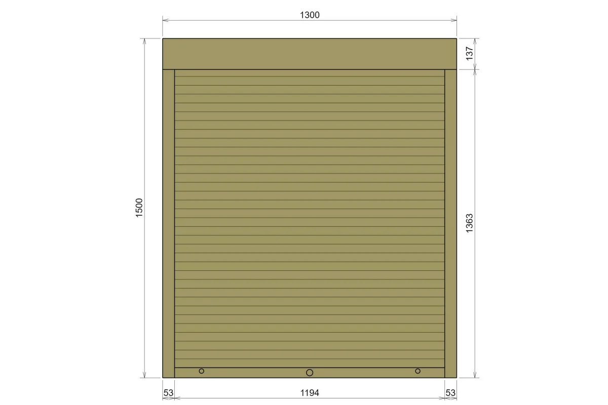 Защитные алюминиевые ролеты Comfort Line 1300-1500 мм P55