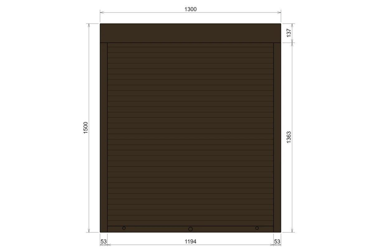 Защитные алюминиевые ролеты Comfort Line 1300-1500 мм P55