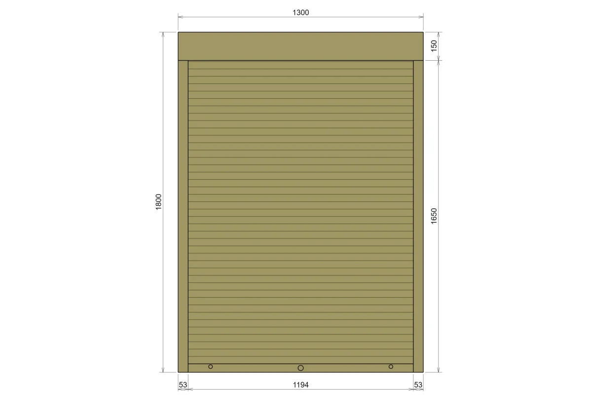 Защитные алюминиевые ролеты Comfort Line 1300-1800 мм P55
