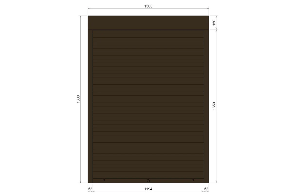 Защитные алюминиевые ролеты Comfort Line 1300-1800 мм P55