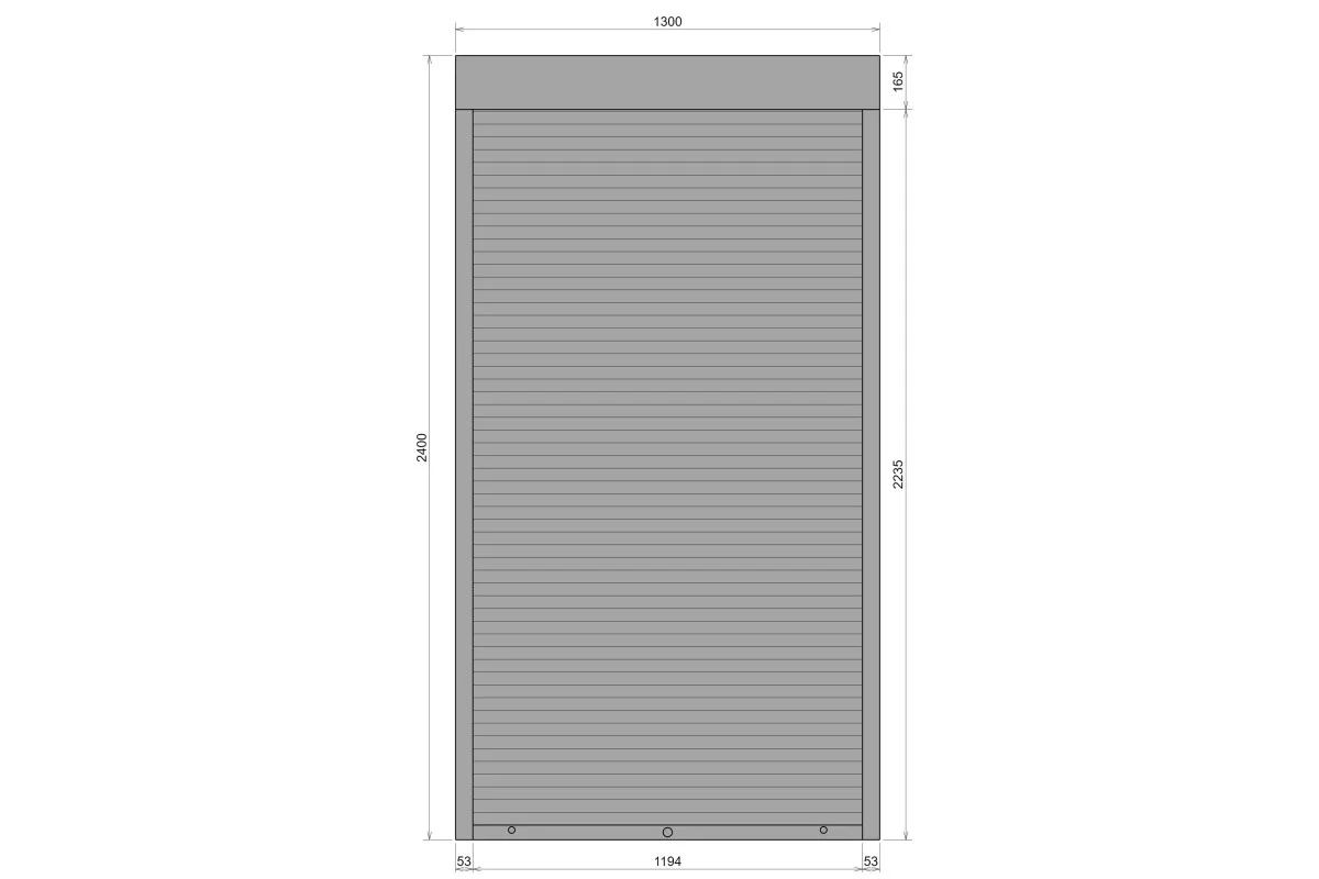 Защитные алюминиевые ролеты Comfort Line 1300-2400 мм P55